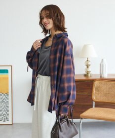 Green Parks ・ＥＬＥＮＣＡＲＥ　ＤＵＥ　チェックギャザーシャツ