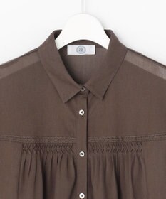 J.PRESS LADIES S シアードライトリコット シャツライク カットソー