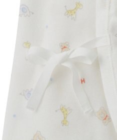 MIKI HOUSE HOT BISCUITS 【50-60cm】 フライス コンビ肌着 プリント柄