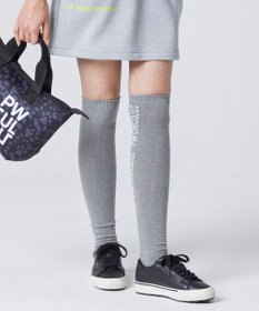 PW CIRCULUS 【WOMEN】【土踏まずをサポート】ロゴ ニーハイ ソックス