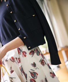 組曲 S ハートボタン ニットカーディガン