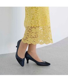 Riz raffinee <Riz raffinee>異素材ポインテッドトゥコンビパンプス