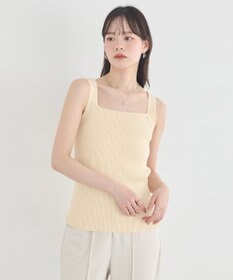 earth music&ecology リブニットタンクトップ