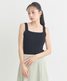 earth music&ecology リブニットタンクトップ