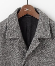 JOSEPH ABBOUD 【軽量/JAPANファブリック】アルパカヘリンボン ステンカラー コート
