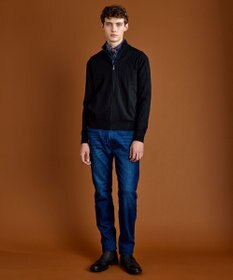 JOSEPH ABBOUD 【ソフトな着心地/I単品羽織にも】 コーデュロイフラワープリント シャツ