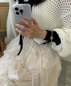 WEGO フラワービーズストラップ