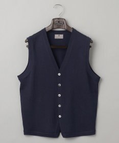 GOTAIRIKU 【家庭洗濯可能】イタリア糸 ハイゲージ ベスト