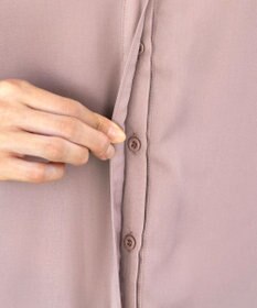 Tiaclasse L 【洗える】ヴィンテージサテンチュニックブラウス