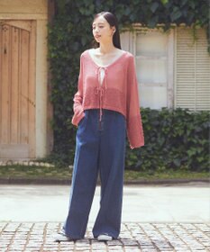 earth music&ecology フロントジップデニムパンツ