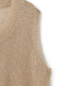BEIGE， MORION / リネン レイヤードニット