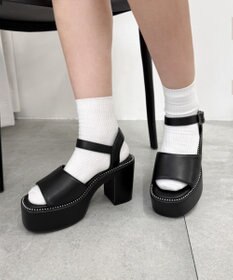 WEGO ヒールデザインサンダル