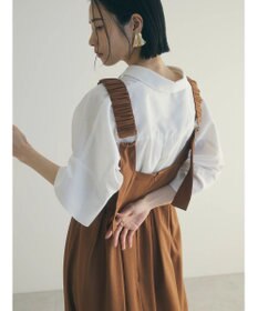 Green Parks armonia.ギャザーストラップワンピース