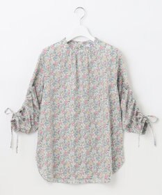 J.PRESS LADIES 【洗える】 LIBERTY Honeydew/Kate&Mil スタンドカラー ブラウス