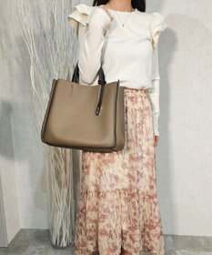 style code 【MERCURYDUO/マーキュリーデュオ】ラージポケット　2WAY ラージトートバッグ　キーリングチャーム付き