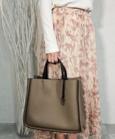 style code 【MERCURYDUO/マーキュリーデュオ】ラージポケット　2WAY ラージトートバッグ　キーリングチャーム付き