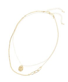 Green Parks ｅｖｅｒｙｗａｌｋ．２本セットクラフト調コインネックレス