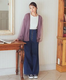 earth music&ecology フロントジップデニムパンツ