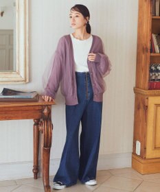 earth music&ecology フロントジップデニムパンツ