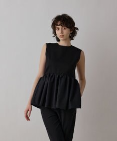 GRACE CONTINENTAL タフタペプラムトップ