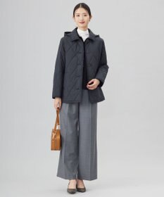 J.PRESS LADIES L 【洗える】WORSTED WOOL BLEND ポロ襟付き カーディガン