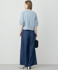 ICB L シャツジーナプレーディング ランタンスリーブカットソー