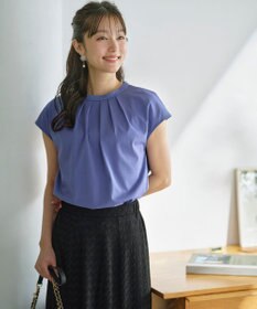 ANY SIS S 【UVカット・接触冷感・撥水・汗ジミ防止】プレーティングジャージー フレンチスリーブ カットソー