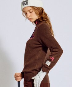 PW CIRCULUS 【WOMEN】Spark cat クルーネックニット ゴルフウェア レディース