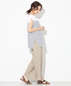 ANY 【接触冷感・UVケア】TCオーガビッツボーダー Tシャツ