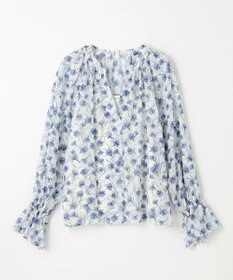 GRACE CONTINENTAL スモールフラワーケープトップ