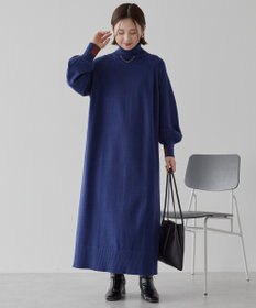 AMERICAN HOLIC バイパチモックネックニットワンピース