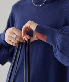 AMERICAN HOLIC バイパチモックネックニットワンピース