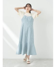 earth music&ecology チェックマーメイドキャミワンピース