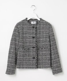 J.PRESS LADIES L Lightループチェック ツイード ジャケット