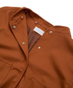 Green Parks ニットフード付きウーリーブルゾン