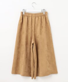 自由区 L 【洗える】ライトスエード キュロット