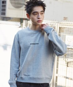 WEGO 【ユニセックス着用ITEM】THEBOYエルボーパッチクルーネックPO