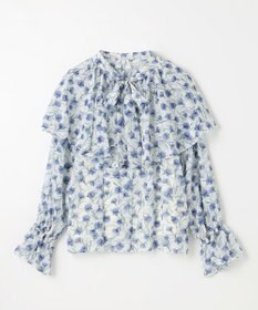 GRACE CONTINENTAL スモールフラワーケープトップ