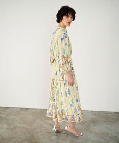 GRACE CONTINENTAL セーラープリントワンピース