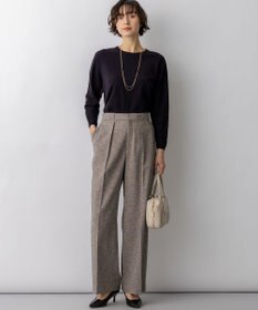 23区 L 【先行予約】リネンライクブッチャー ワイドパンツ