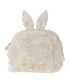 Maison de FLEUR チュールローズラウンドポーチ