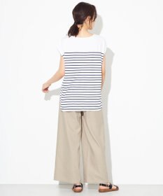 ANY 【接触冷感・UVケア】TCオーガビッツボーダー Tシャツ