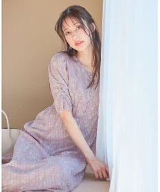 ANY SIS 【any SiS×plantica】フラワープリント ワンピース