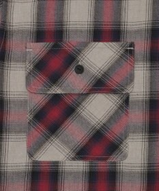 WEGO 【ユニセックス着用ITEM/MLサイズ展開】オンブレチェックフードシャツ（SS）