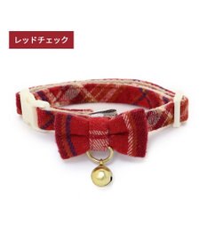 PET PARADISE 猫用 首輪 タータンチェック 【小】 【中】  レッドチェック