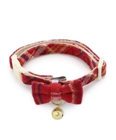 PET PARADISE 猫用 首輪 タータンチェック 【小】 【中】  レッドチェック