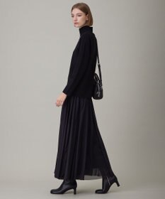 ICB L 【洗える】ウールブレンドスムース ハイネックプルオーバー