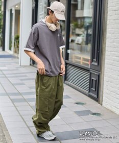 WEGO 【ユニセックス着用ITEM/MLサイズ展開】別注PEANUTSプリントT（SS）