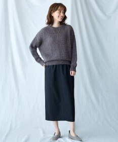 ANY 【洗濯機可】フェザーメッシュニット