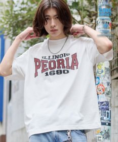 WEGO 【機能T】接触冷感アクセ付きグラフィックT